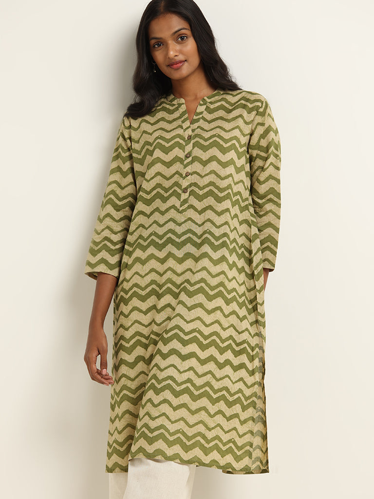 Brown Digital Print Party Wear Kurti | Indian Cloth Store -